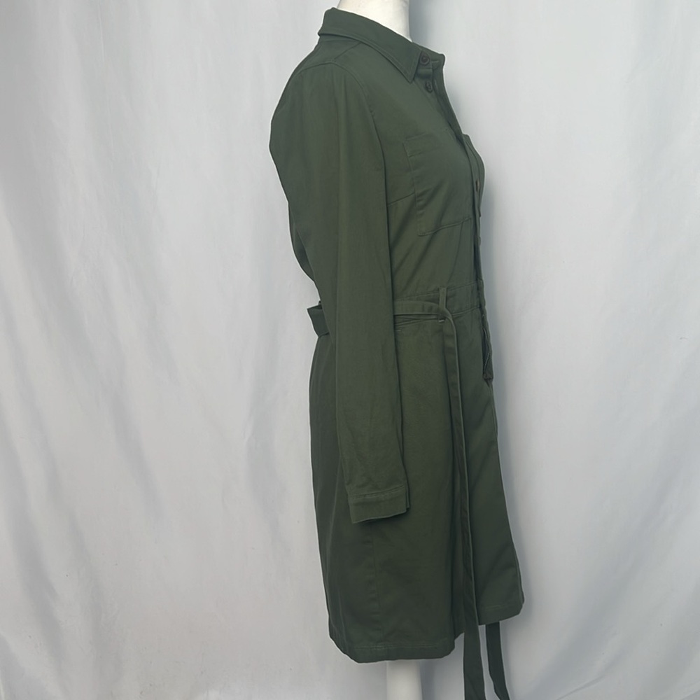 NWOT / J.Crew factory Long-sleeve utility shirtdress - Picture 3 of 7